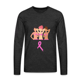 Breast Cancer Group Premium Long Sleeve T-Shirt - charcoal grey